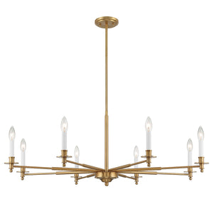 Savoy House - 1-4412-8-322 - Eight Light Chandelier - Jasmine - Warm Brass