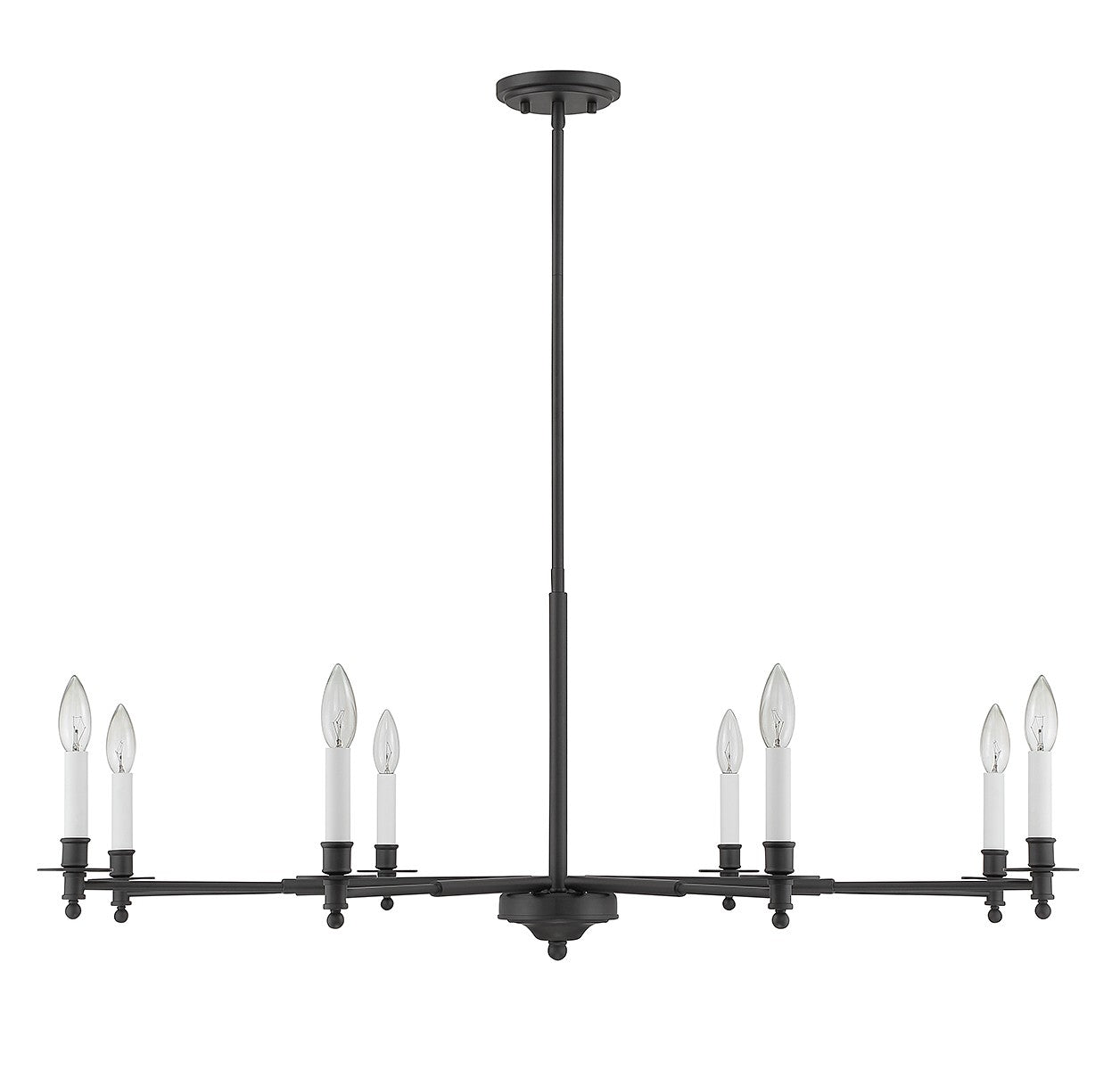 Savoy House - 1-4412-8-89 - Eight Light Chandelier - Jasmine - Matte Black