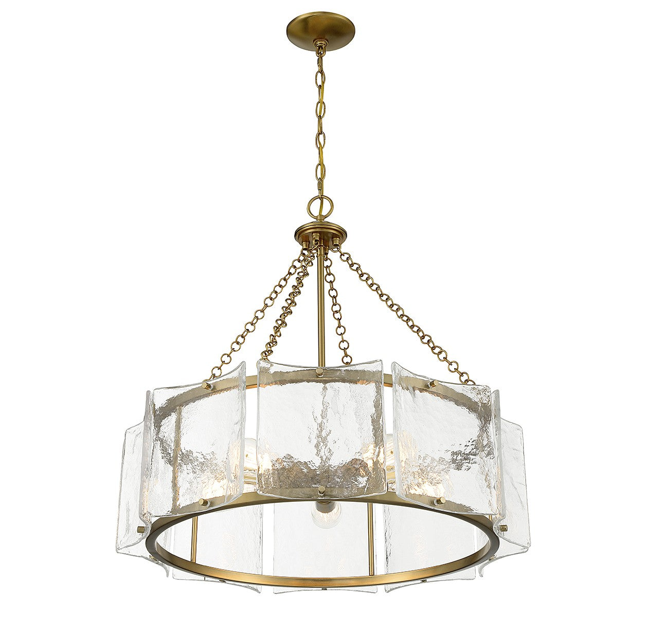 Savoy House - 1-8200-5-322 - Five Light Pendant - Genry - Warm Brass