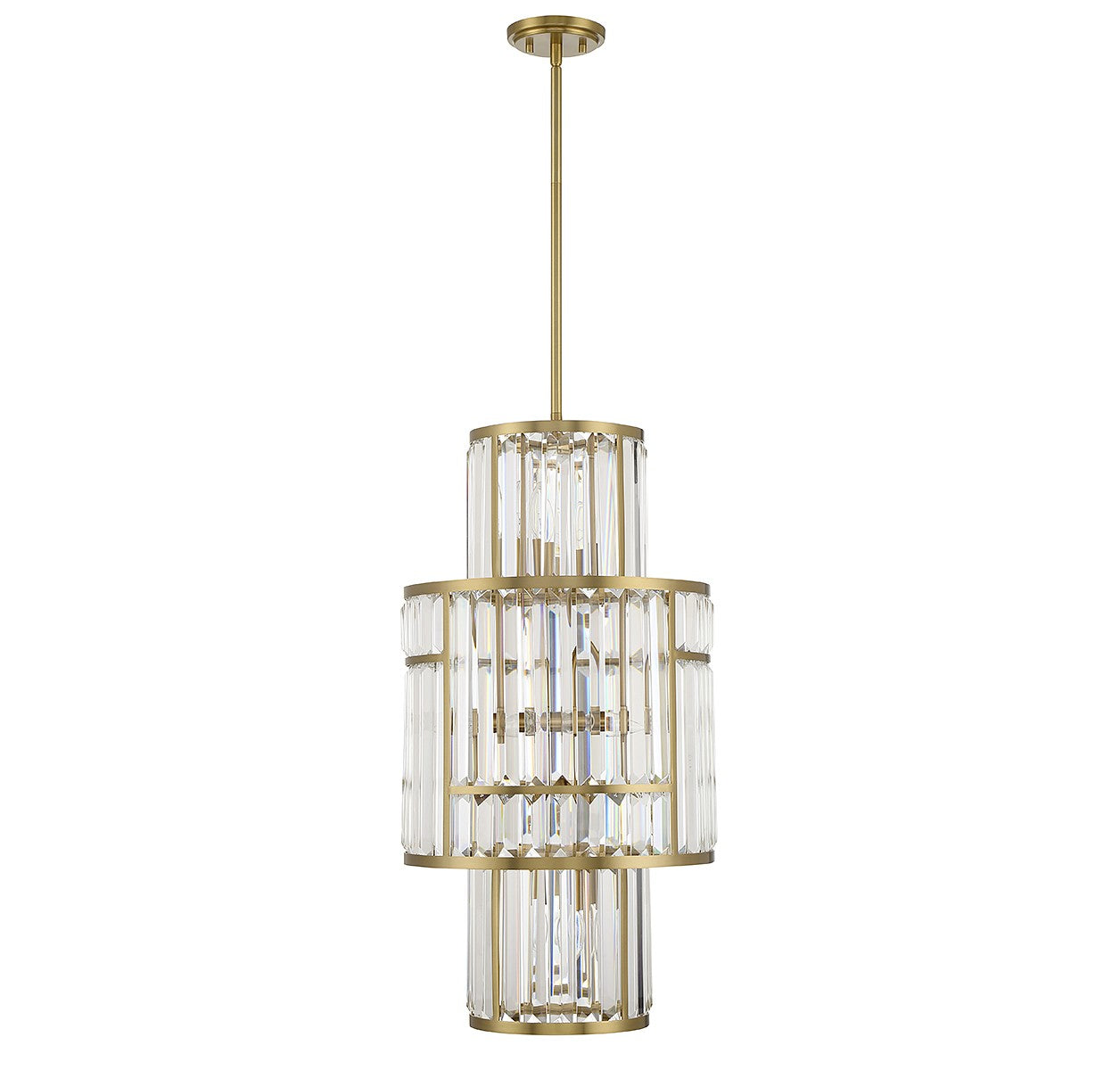 Savoy House - 3-2226-8-322 - Eight Light Pendant - Rohe - Warm Brass