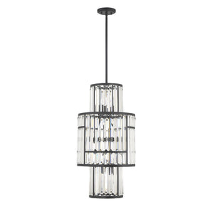 Savoy House - 3-2226-8-89 - Eight Light Pendant - Rohe - Matte Black