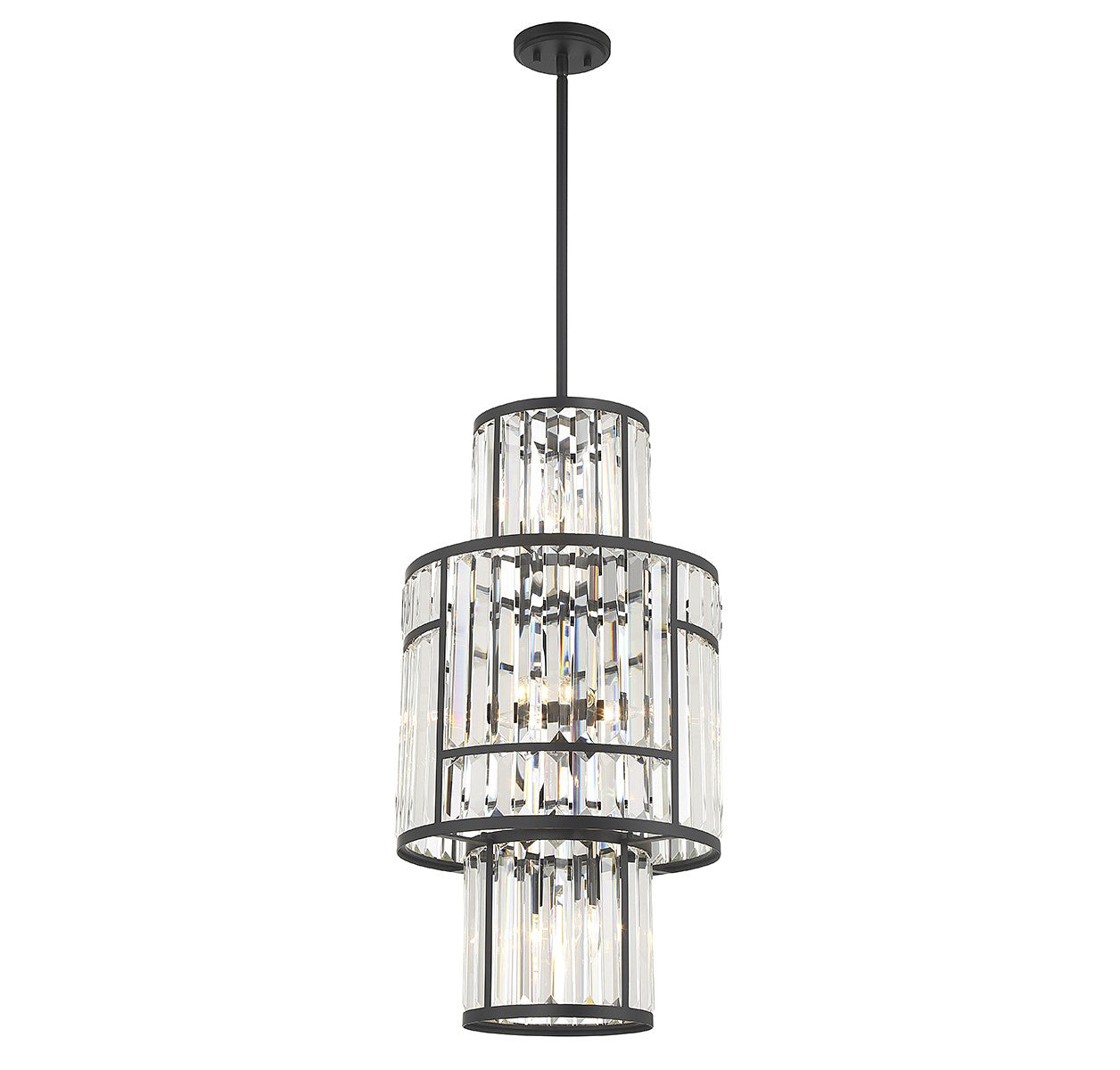 Savoy House - 3-2226-8-89 - Eight Light Pendant - Rohe - Matte Black