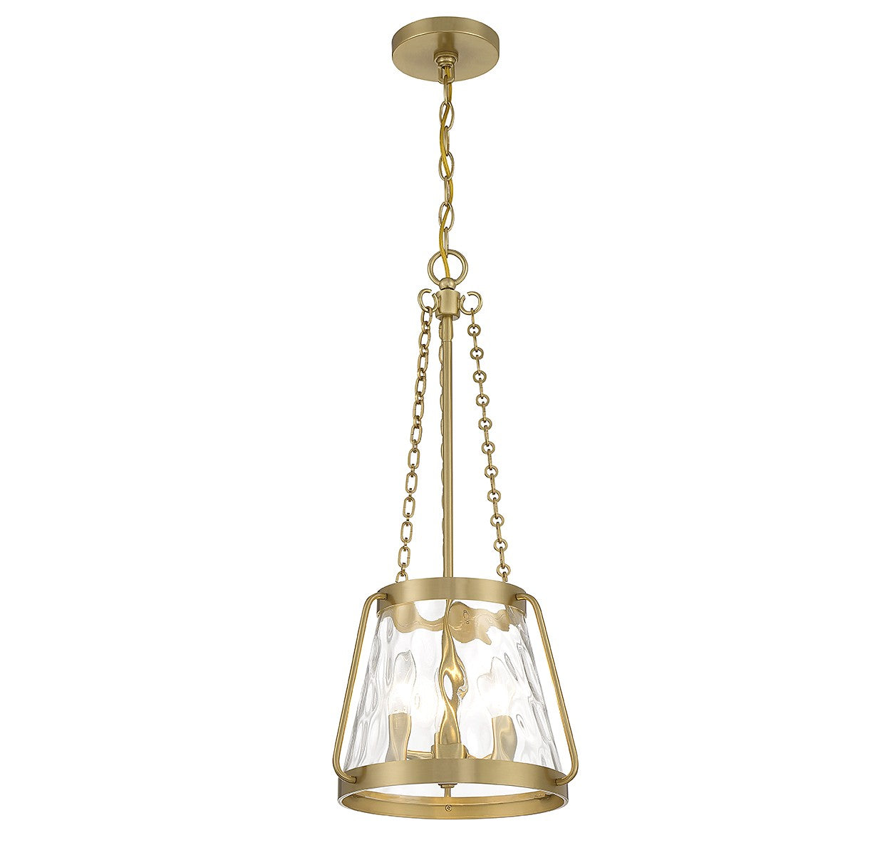 Savoy House - 7-1803-3-322 - Three Light Pendant - Crawford - Warm Brass