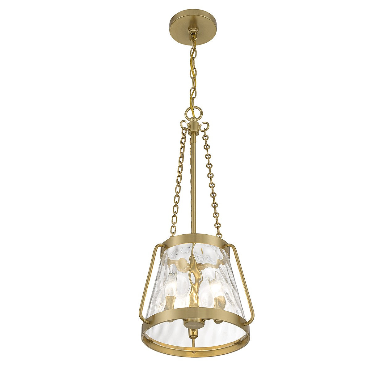 Savoy House - 7-1803-3-322 - Three Light Pendant - Crawford - Warm Brass