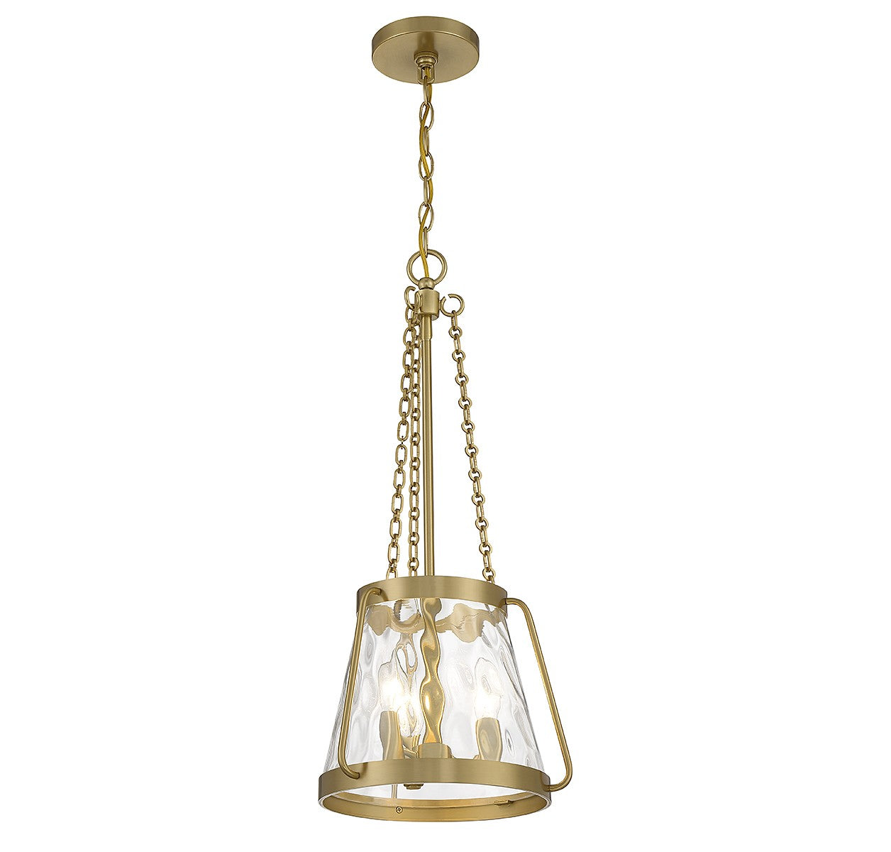 Savoy House - 7-1803-3-322 - Three Light Pendant - Crawford - Warm Brass