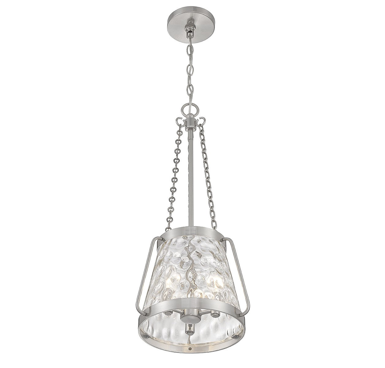 Savoy House - 7-1803-3-SN - Three Light Pendant - Crawford - Satin Nickel