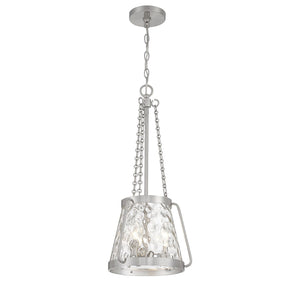 Savoy House - 7-1803-3-SN - Three Light Pendant - Crawford - Satin Nickel