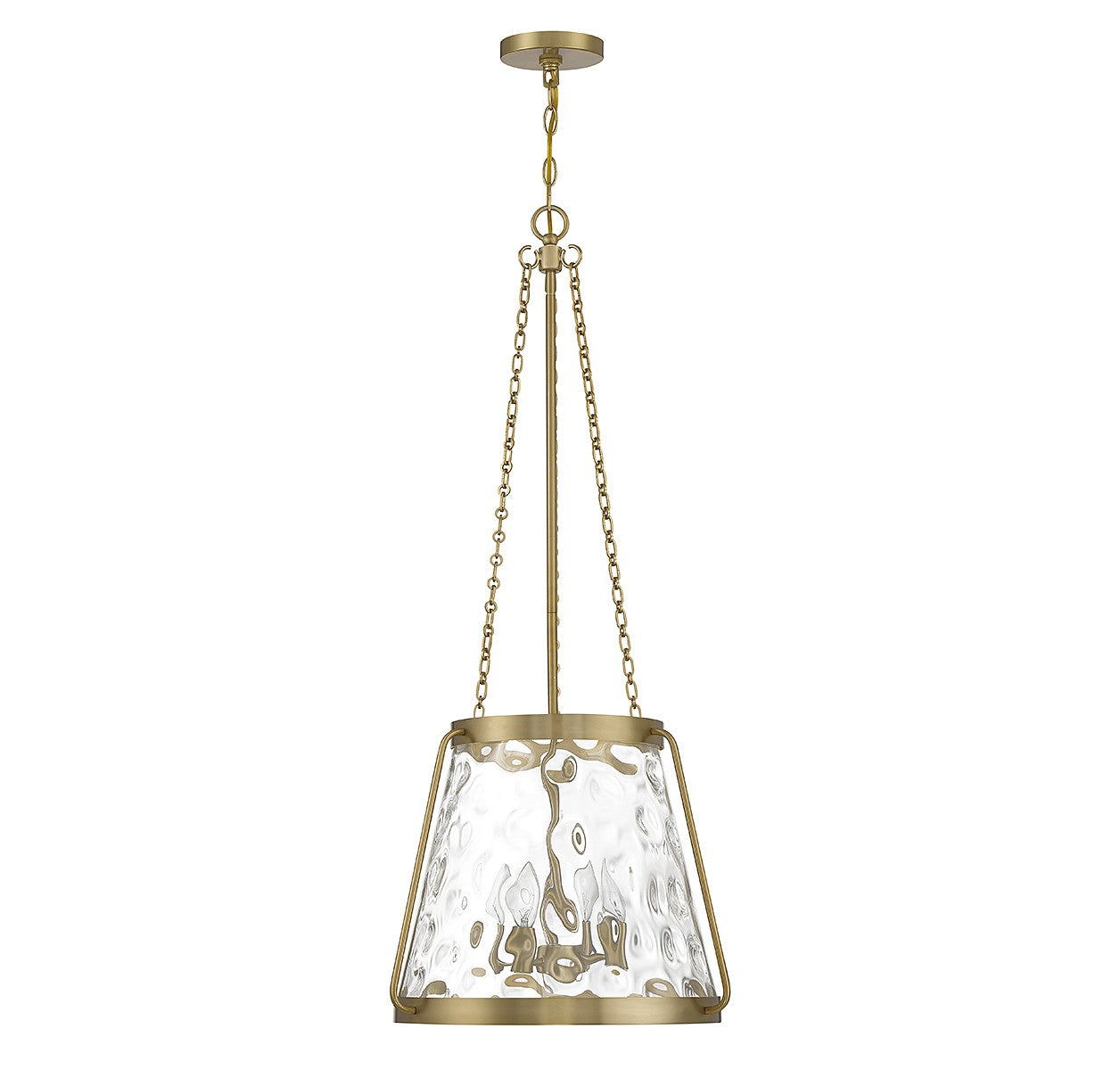 Savoy House - 7-1804-4-322 - Four Light Pendant - Crawford - Warm Brass