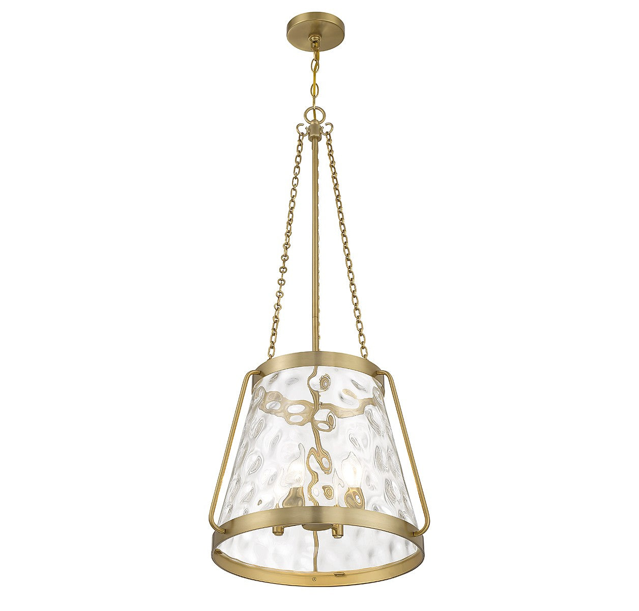 Savoy House - 7-1804-4-322 - Four Light Pendant - Crawford - Warm Brass