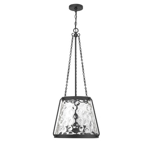 Savoy House - 7-1804-4-89 - Four Light Pendant - Crawford - Matte Black