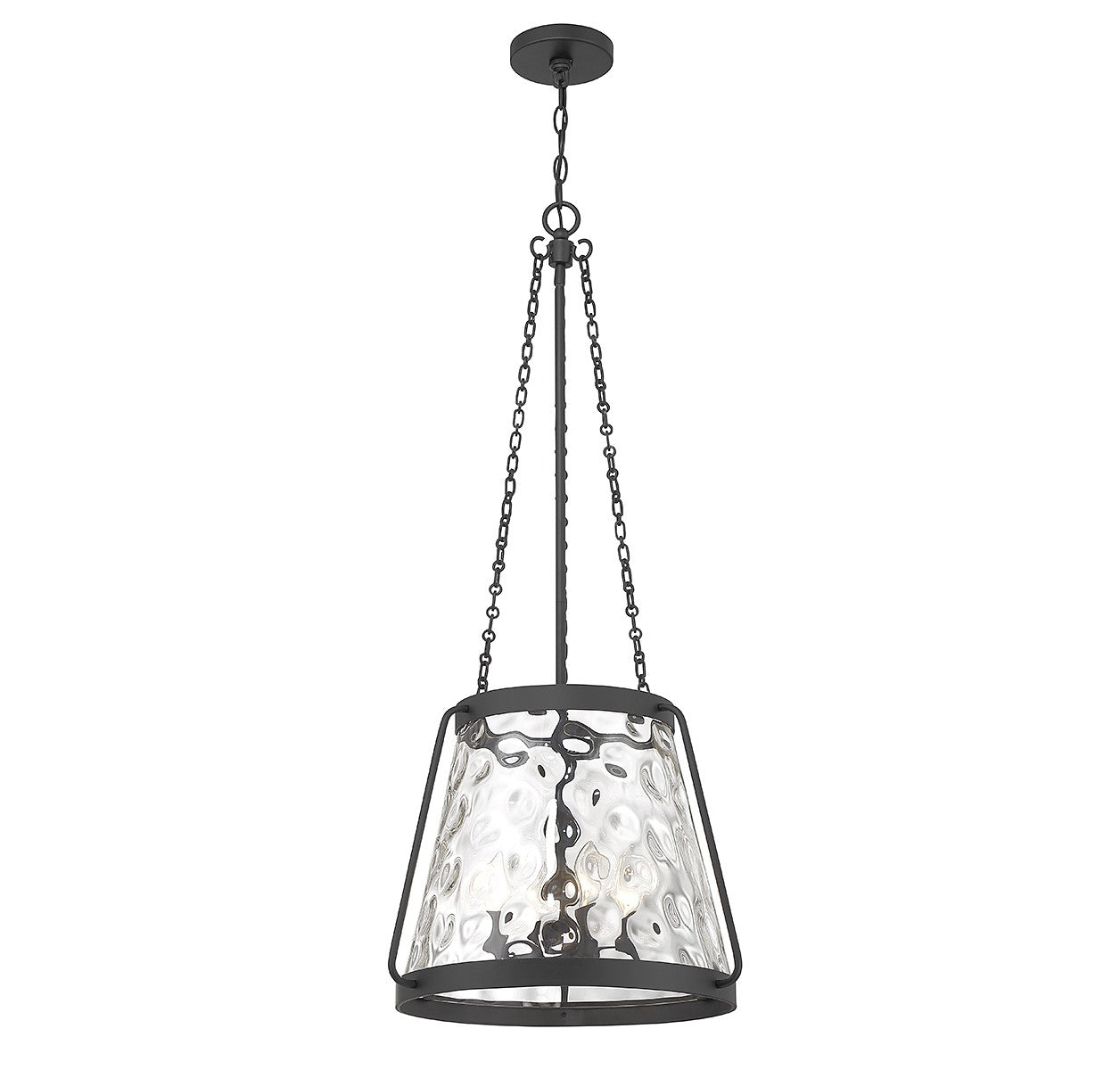 Savoy House - 7-1804-4-89 - Four Light Pendant - Crawford - Matte Black