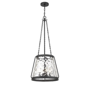 Savoy House - 7-1804-4-89 - Four Light Pendant - Crawford - Matte Black