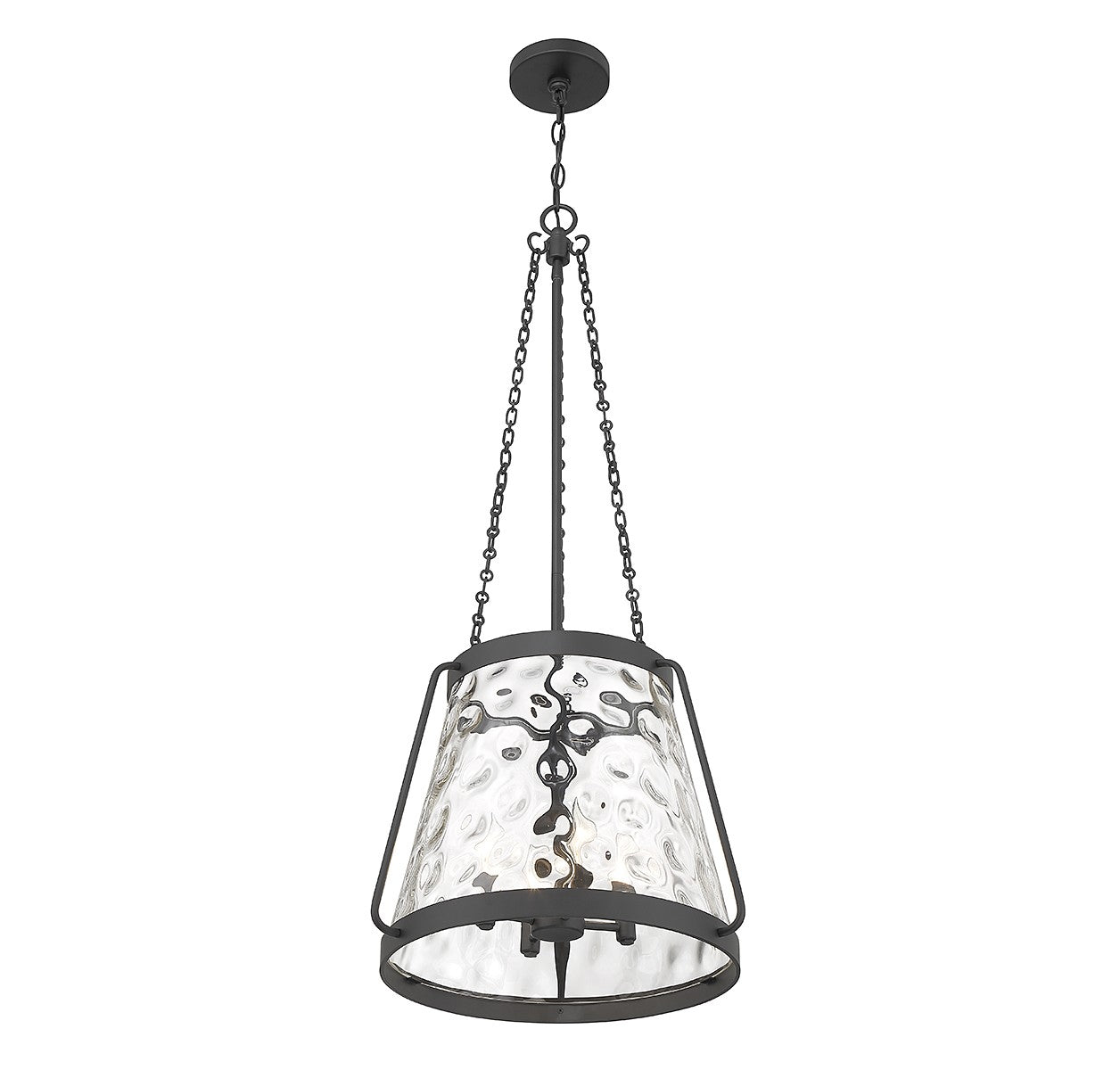 Savoy House - 7-1804-4-89 - Four Light Pendant - Crawford - Matte Black