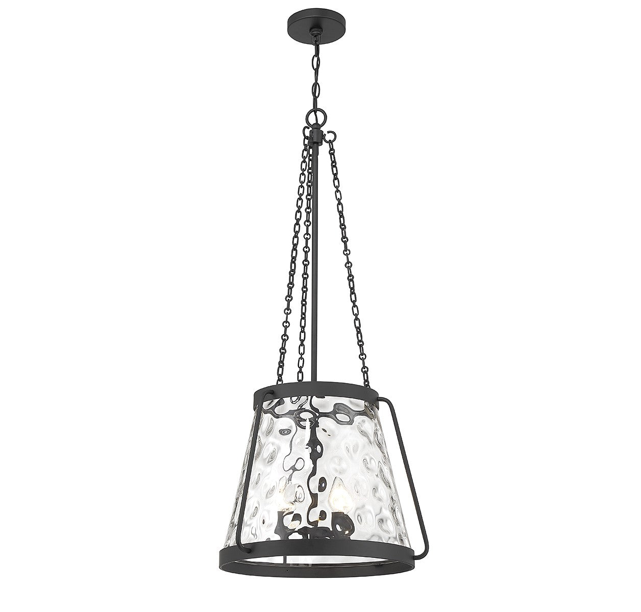 Savoy House - 7-1804-4-89 - Four Light Pendant - Crawford - Matte Black