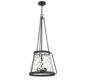 Savoy House - 7-1804-4-89 - Four Light Pendant - Crawford - Matte Black