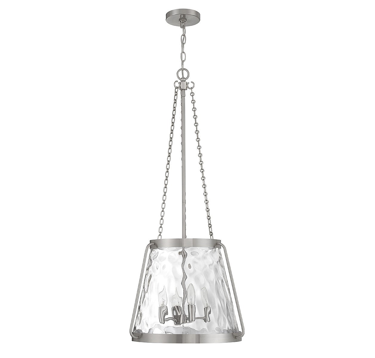 Savoy House - 7-1804-4-SN - Four Light Pendant - Crawford - Satin Nickel