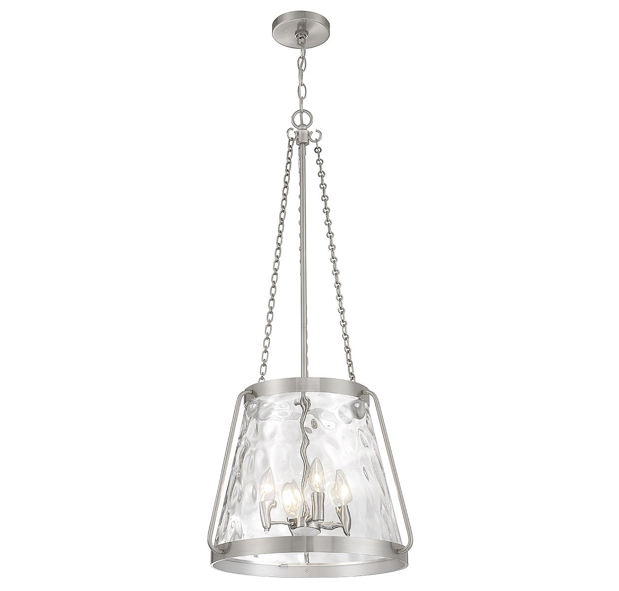 Savoy House - 7-1804-4-SN - Four Light Pendant - Crawford - Satin Nickel