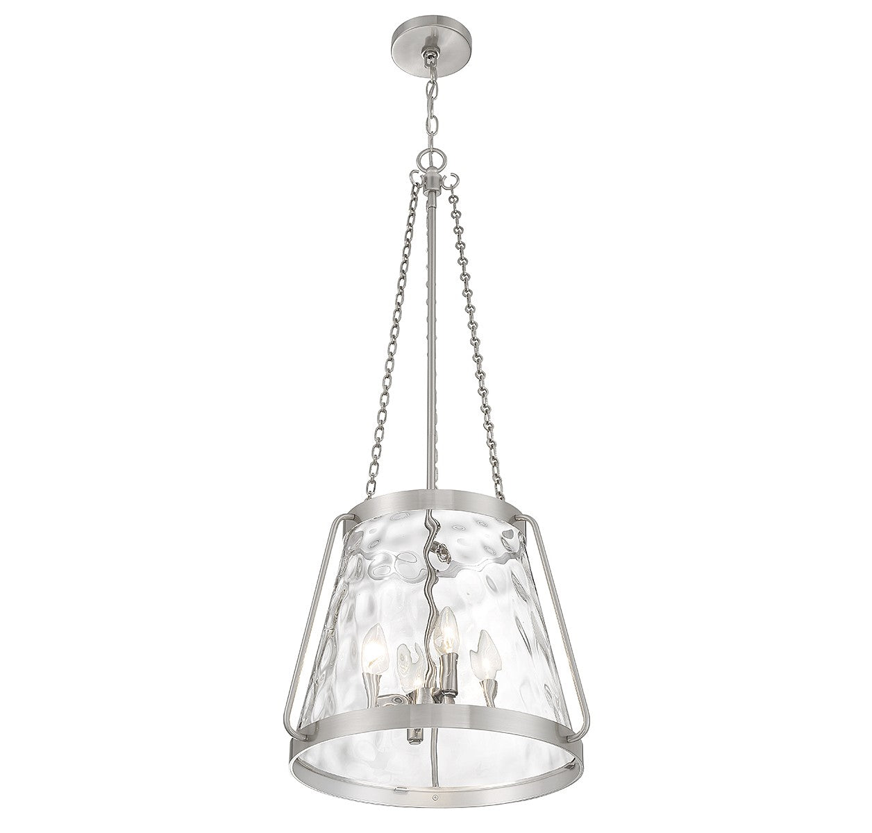 Savoy House - 7-1804-4-SN - Four Light Pendant - Crawford - Satin Nickel