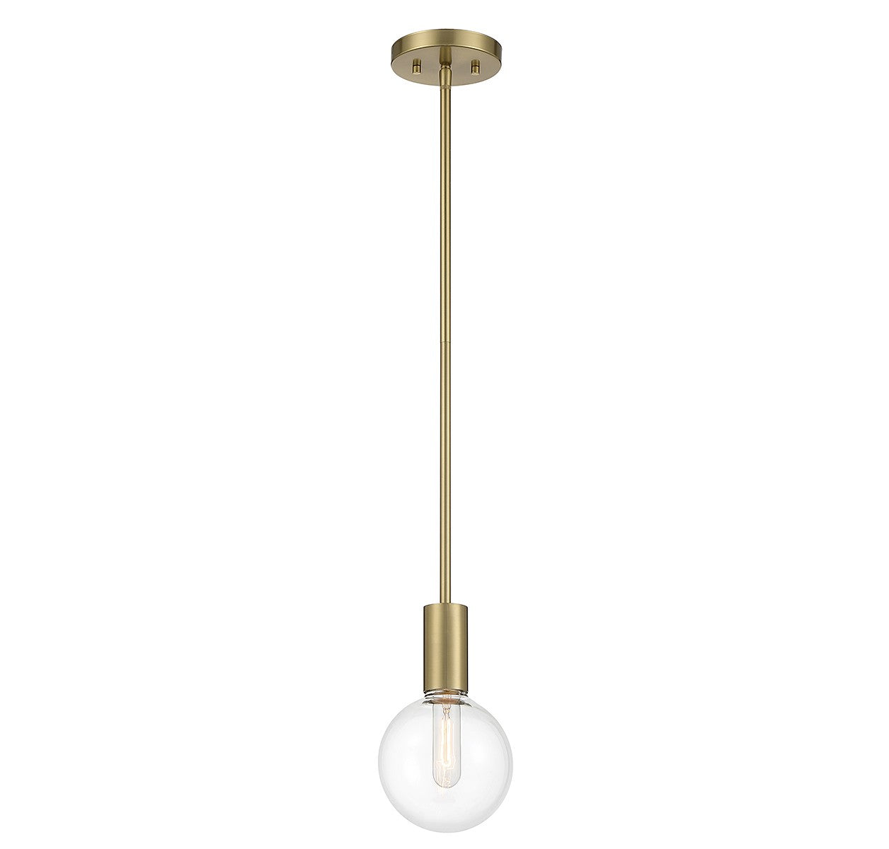 Savoy House - 7-3075-1-322 - One Light Mini Pendant - Wright - Warm Brass