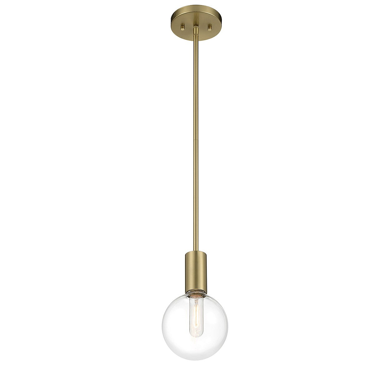 Savoy House - 7-3075-1-322 - One Light Mini Pendant - Wright - Warm Brass