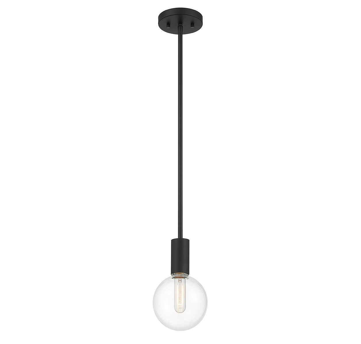 Savoy House - 7-3075-1-89 - One Light Mini Pendant - Wright - Matte Black