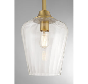 Savoy House - 7-3390-1-322 - One Light Pendant - Carlton - Warm Brass