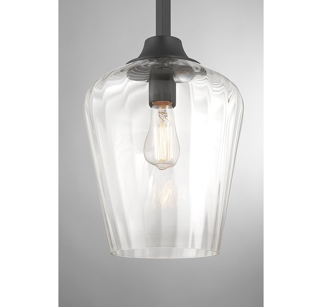 Savoy House - 7-3390-1-89 - One Light Pendant - Carlton - Matte Black