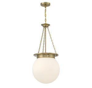 Savoy House - 7-3901-3-322 - Three Light Pendant - Manor - Warm Brass