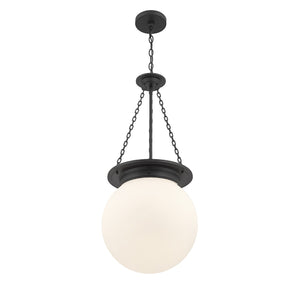 Savoy House - 7-3901-3-89 - Three Light Pendant - Manor - Matte Black