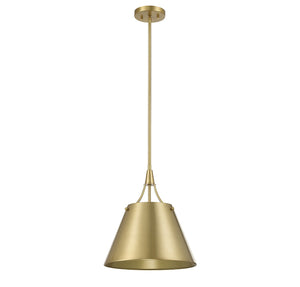 Savoy House - 7-4499-1-322 - One Light Pendant - Willis - Warm Brass