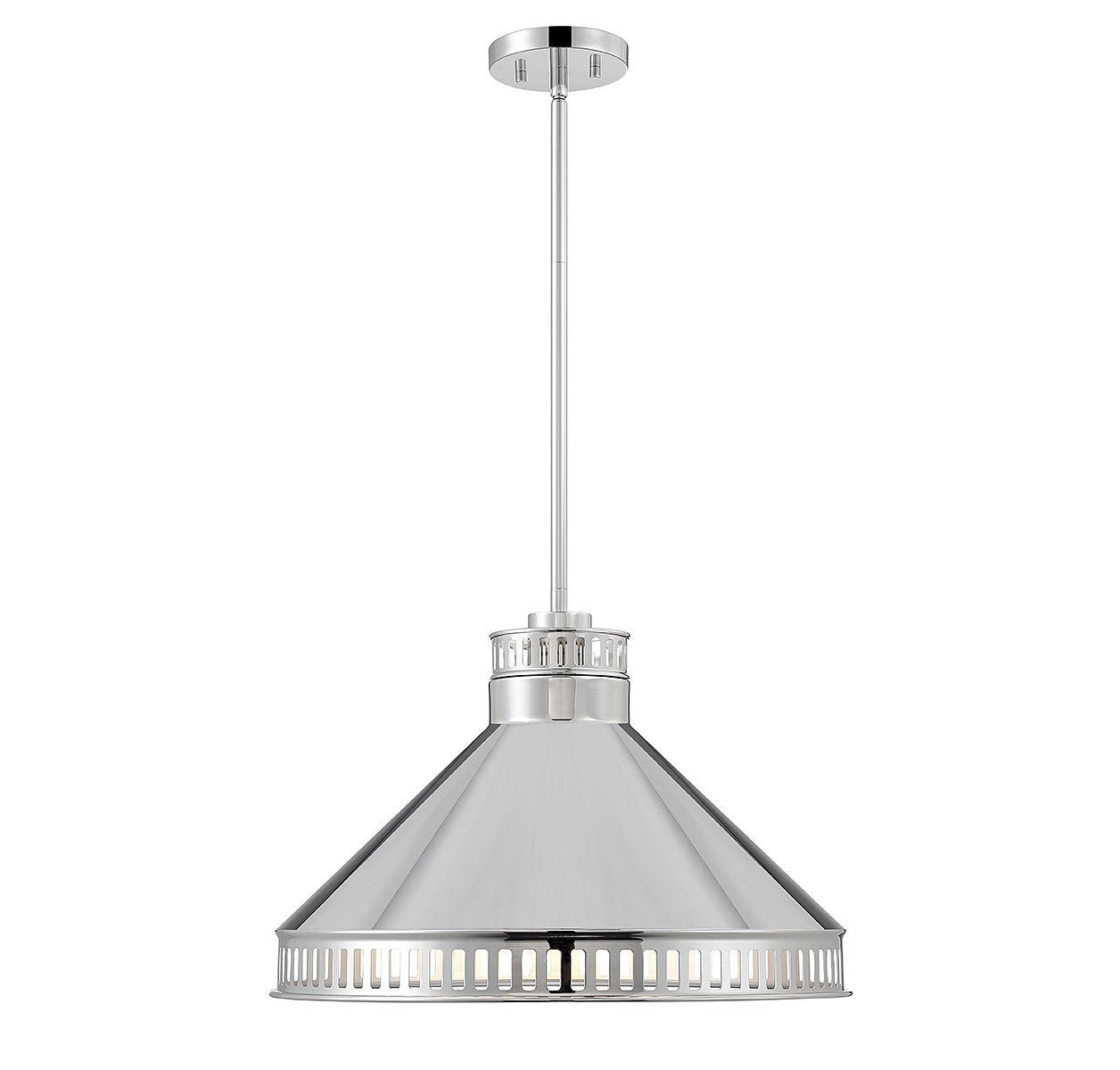 Savoy House - 7-8801-3-109 - Three Light Pendant - Seagram - Polished Nickel