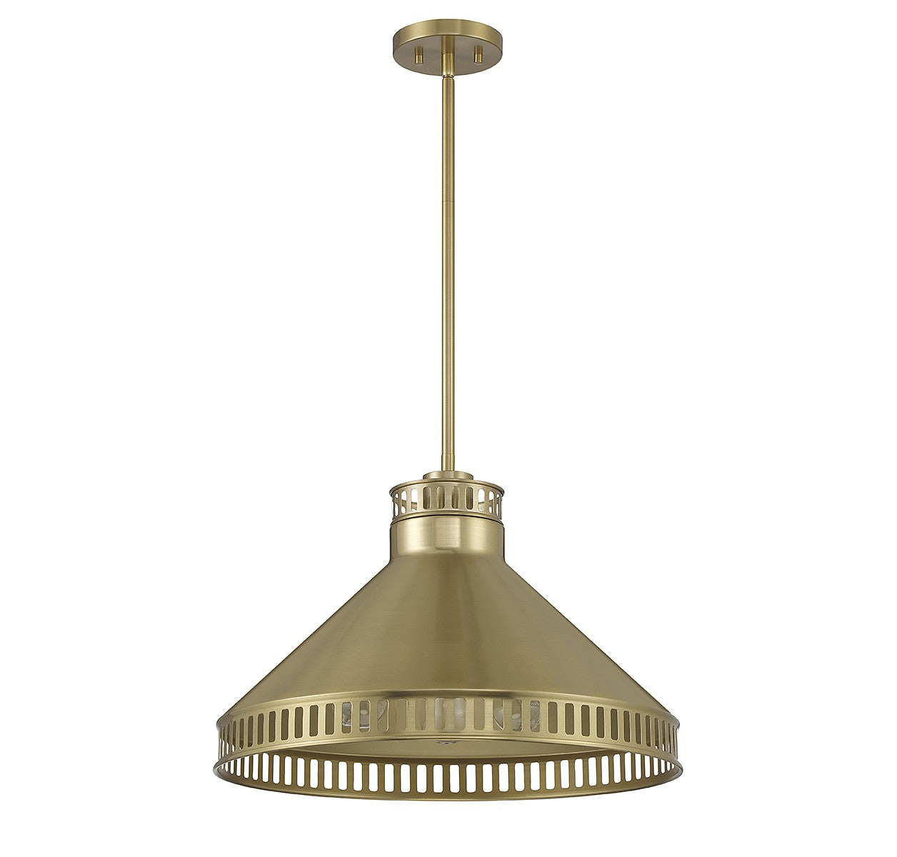 Savoy House - 7-8801-3-322 - Three Light Pendant - Seagram - Warm Brass