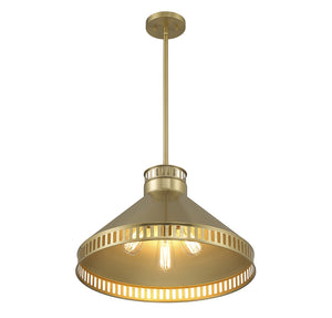 Savoy House - 7-8801-3-322 - Three Light Pendant - Seagram - Warm Brass