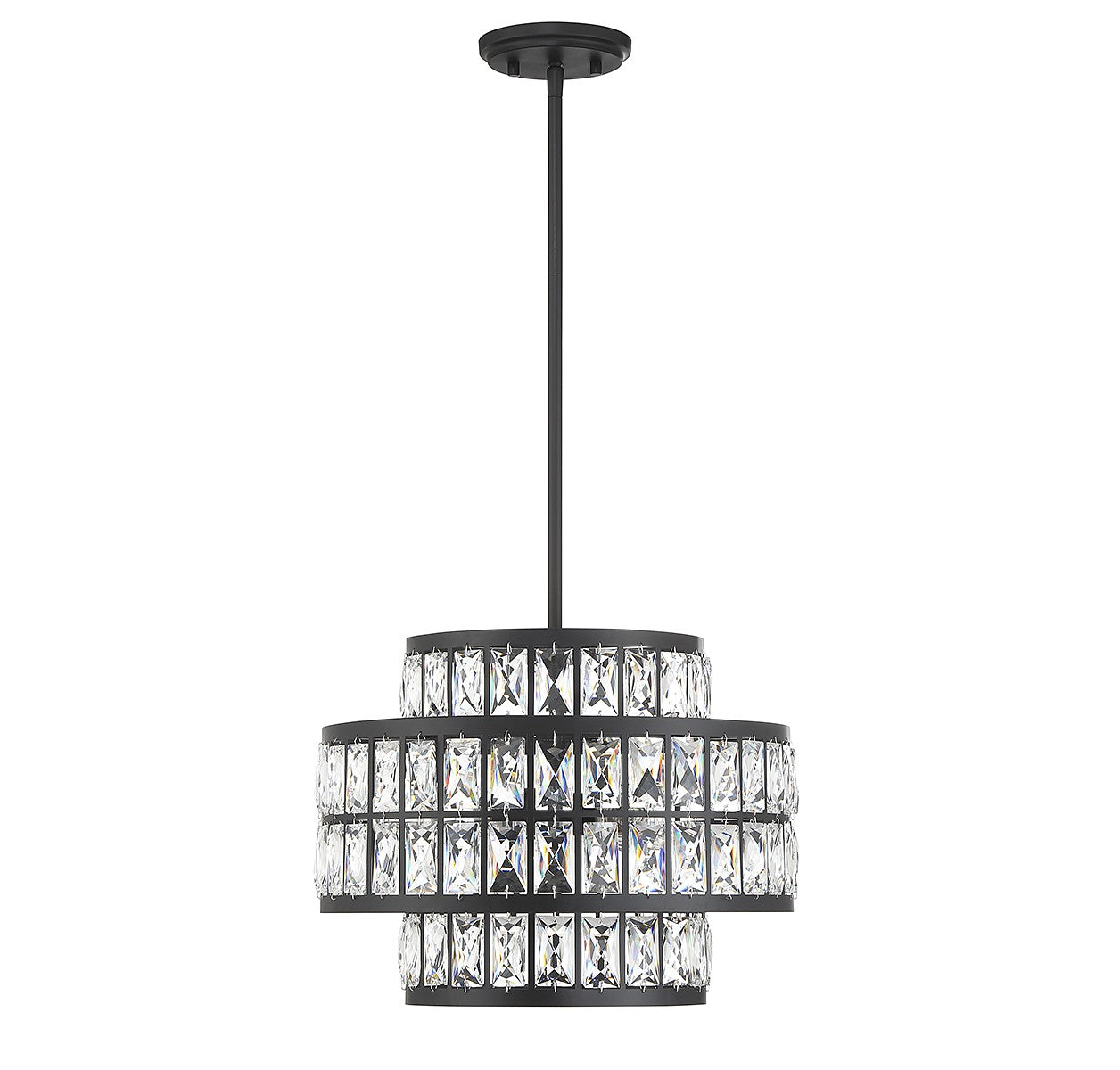 Savoy House - 7-9044-3-89 - Three Light Pendant - Renzo - Matte Black