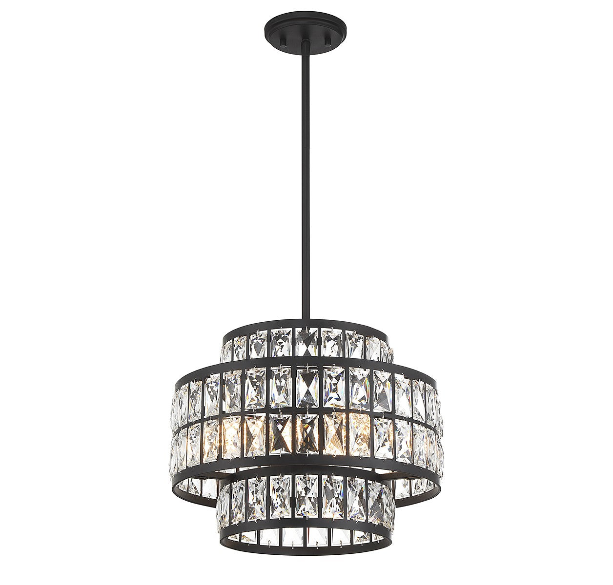 Savoy House - 7-9044-3-89 - Three Light Pendant - Renzo - Matte Black