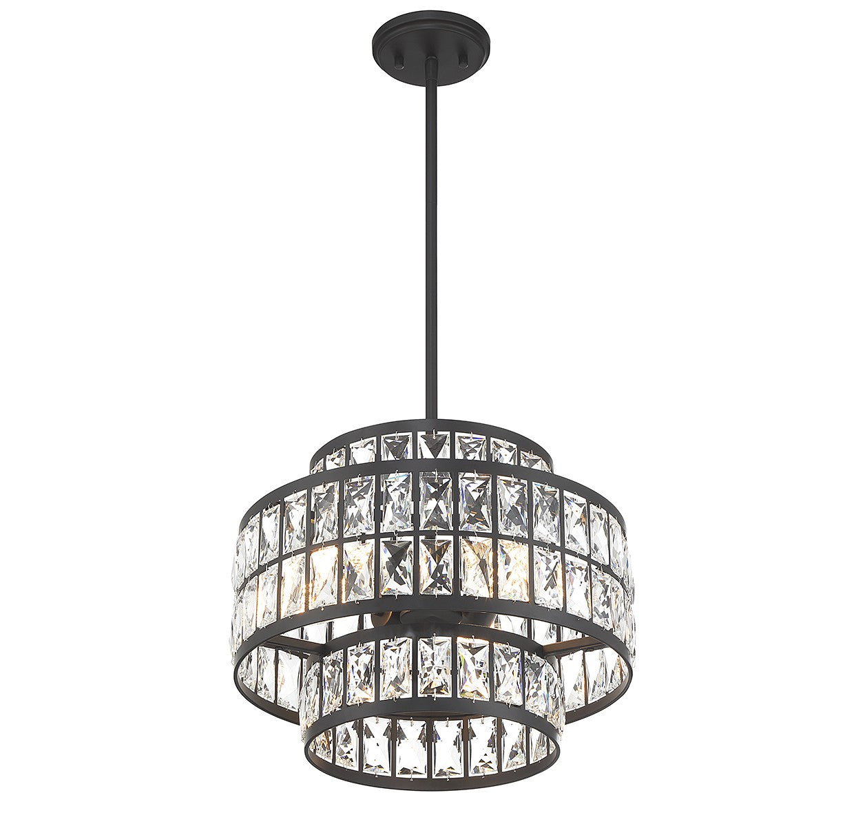 Savoy House - 7-9044-3-89 - Three Light Pendant - Renzo - Matte Black