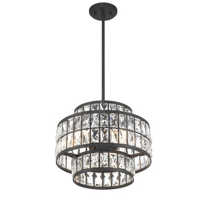 Savoy House - 7-9044-3-89 - Three Light Pendant - Renzo - Matte Black