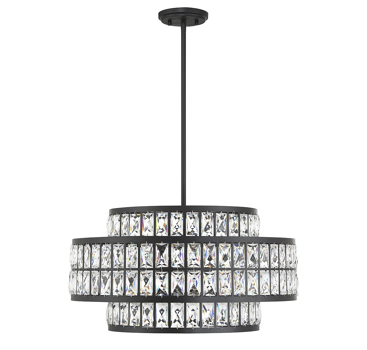 Savoy House - 7-9046-4-89 - Four Light Pendant - Renzo - Matte Black