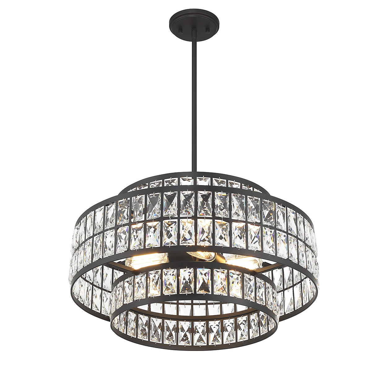 Savoy House - 7-9046-4-89 - Four Light Pendant - Renzo - Matte Black