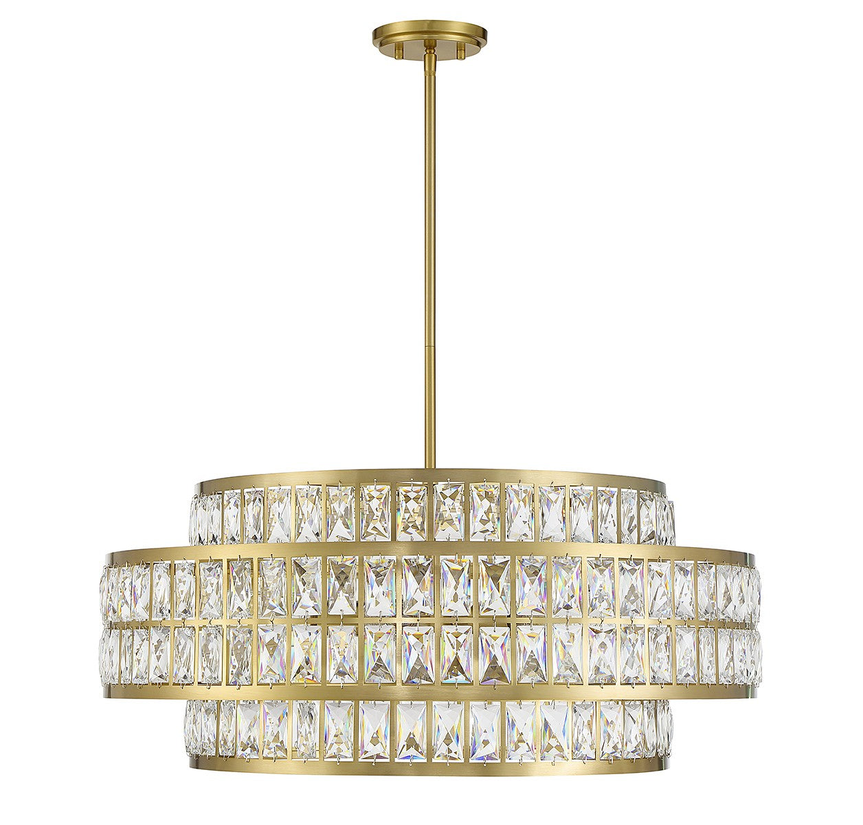 Savoy House - 7-9048-6-322 - Six Light Pendant - Renzo - Warm Brass