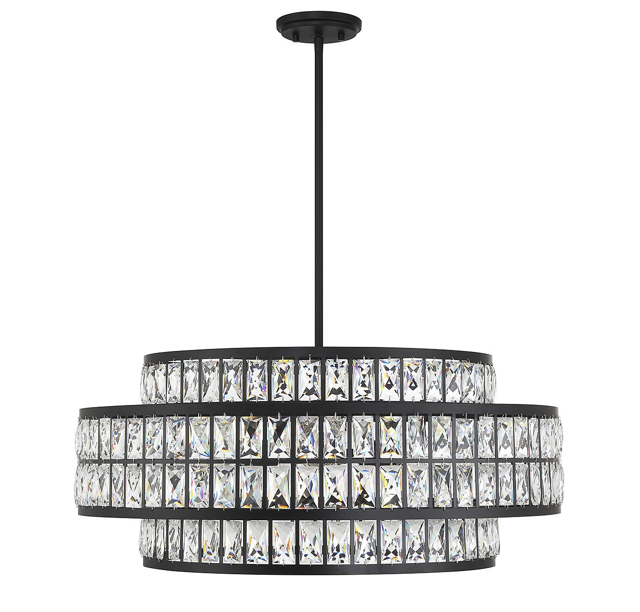 Savoy House - 7-9048-6-89 - Six Light Pendant - Renzo - Matte Black