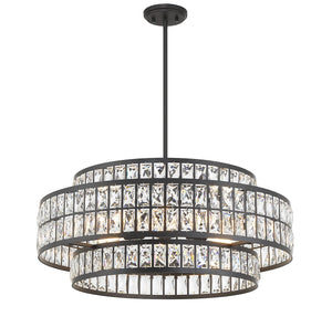 Savoy House - 7-9048-6-89 - Six Light Pendant - Renzo - Matte Black