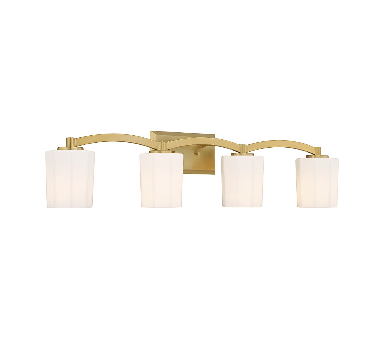 Savoy House - 8-7710-4-322 - Four Light Bathroom Vanity - Whitney - Warm Brass