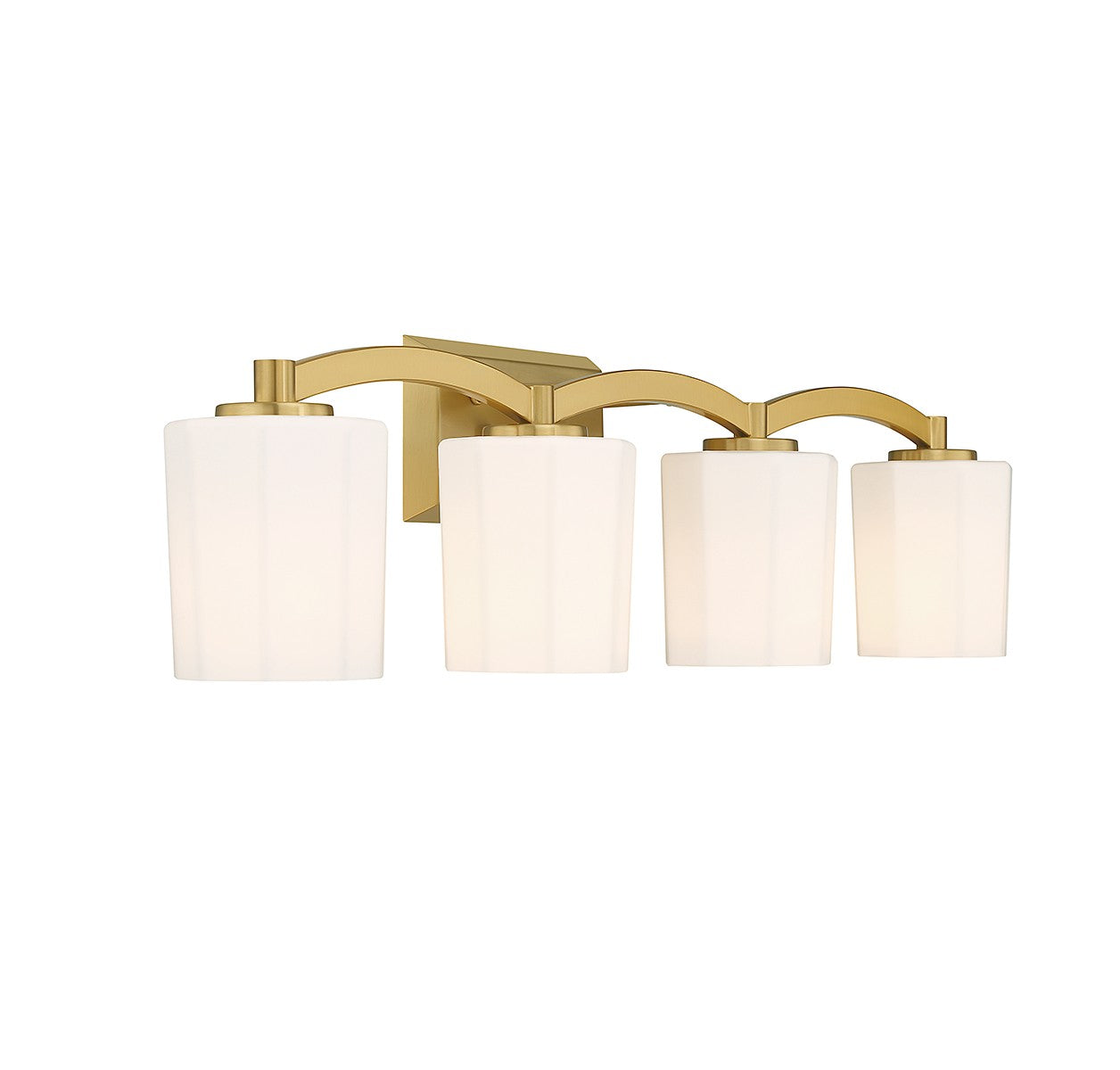 Savoy House - 8-7710-4-322 - Four Light Bathroom Vanity - Whitney - Warm Brass