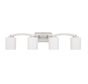 Savoy House - 8-7710-4-SN - Four Light Bathroom Vanity - Whitney - Satin Nickel