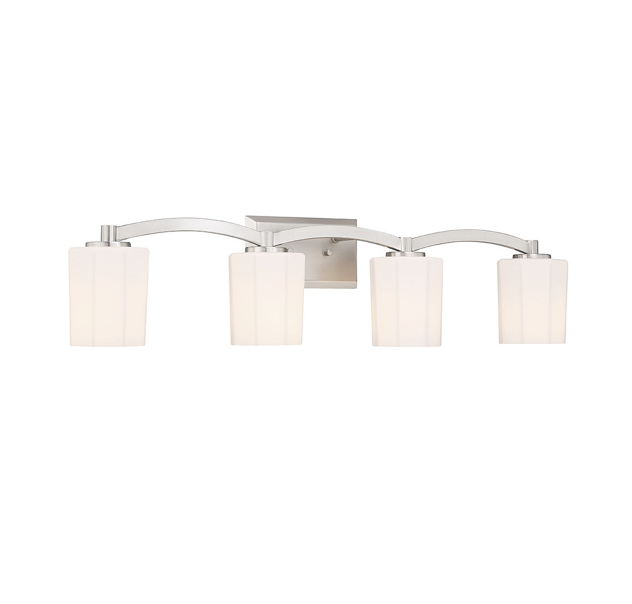 Savoy House - 8-7710-4-SN - Four Light Bathroom Vanity - Whitney - Satin Nickel