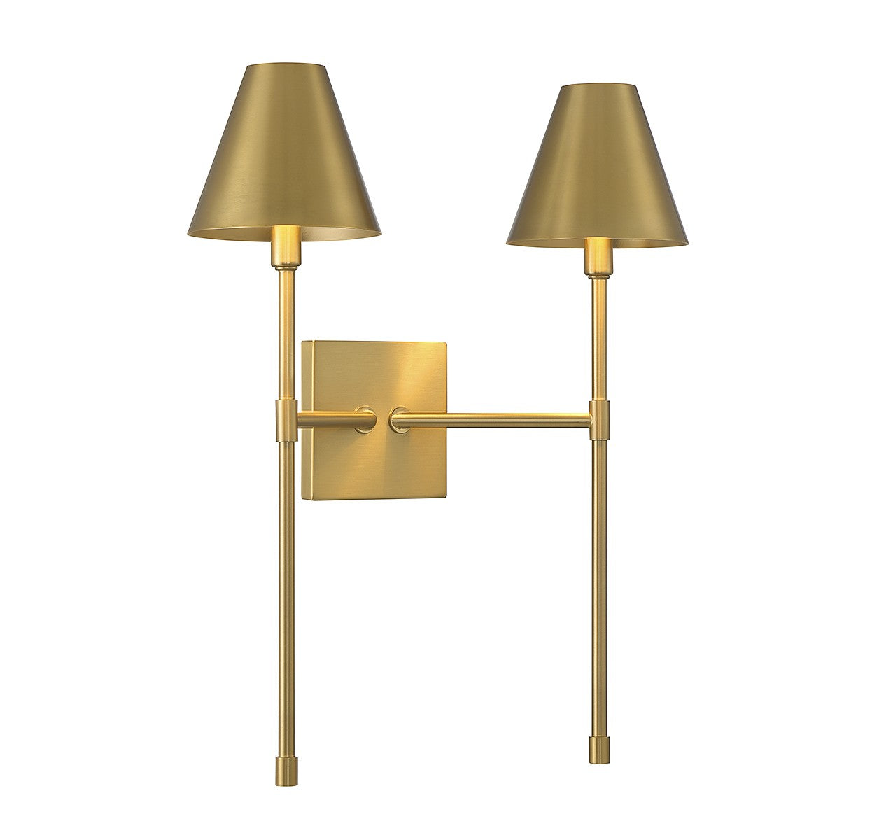 Savoy House - 9-5202-2-322 - Two Light Wall Sconce - Jefferson - Warm Brass