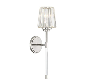 Savoy House - 9-6001-1-109 - One Light Wall Sconce - Garnet - Polished Nickel