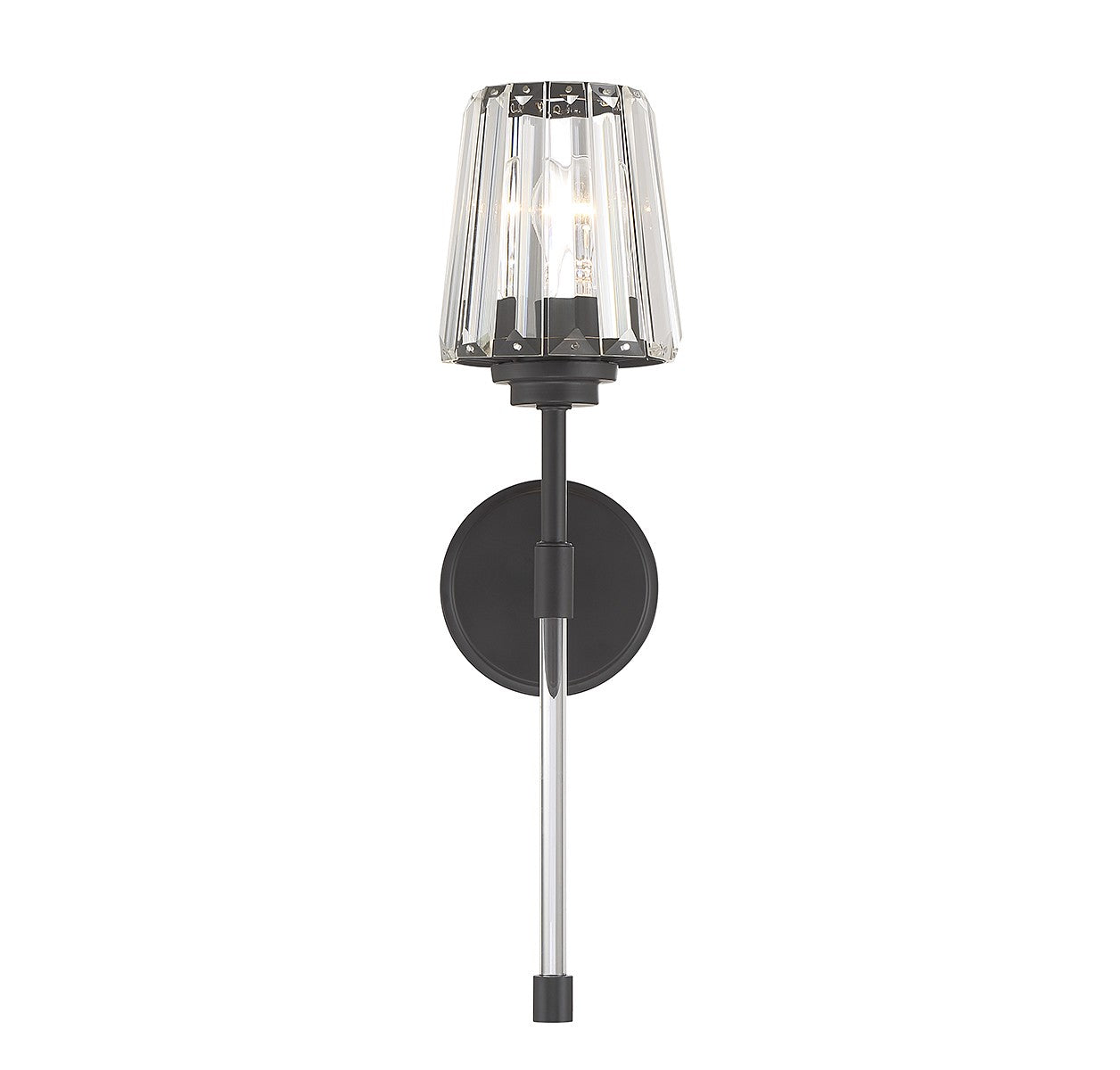 Savoy House - 9-6001-1-89 - One Light Wall Sconce - Garnet - Matte Black