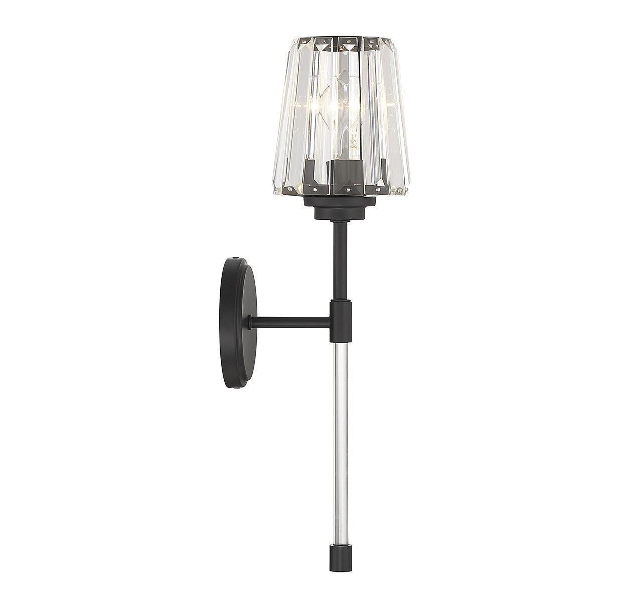 Savoy House - 9-6001-1-89 - One Light Wall Sconce - Garnet - Matte Black